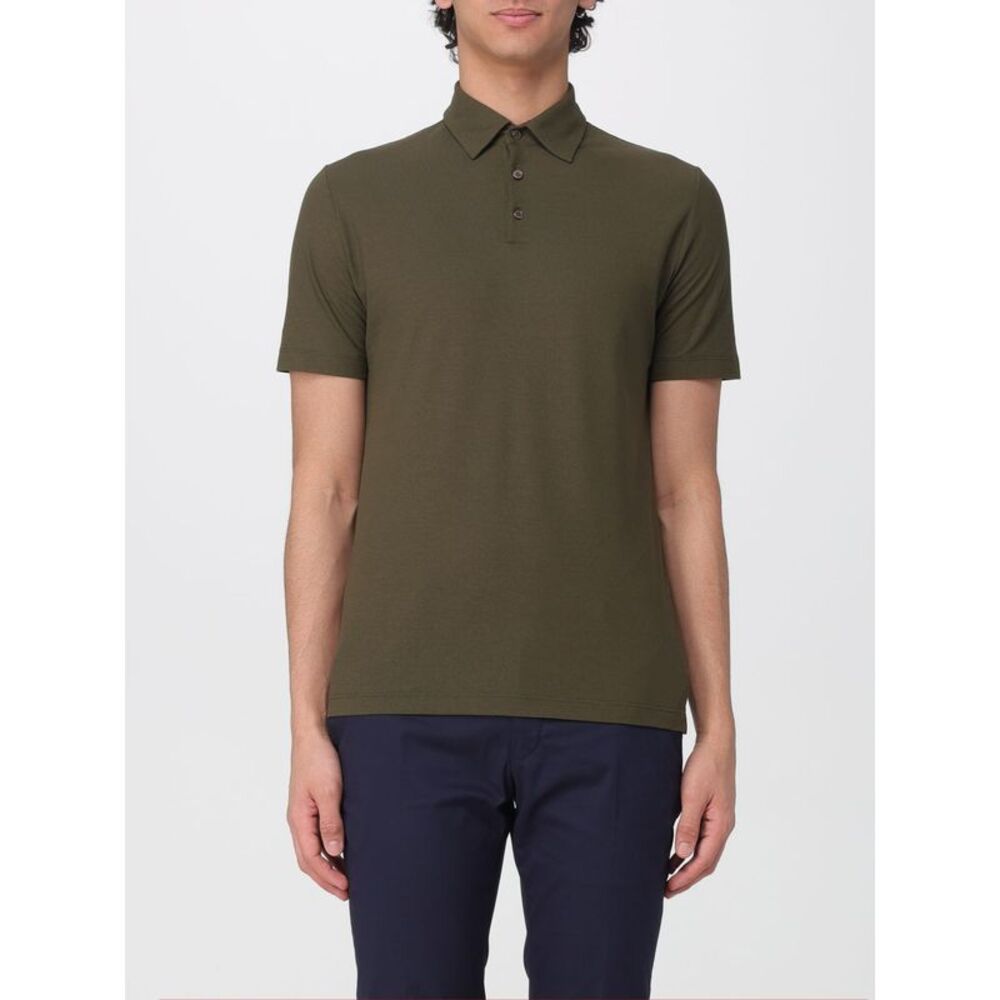 Zanone Polo Shirt Men Green